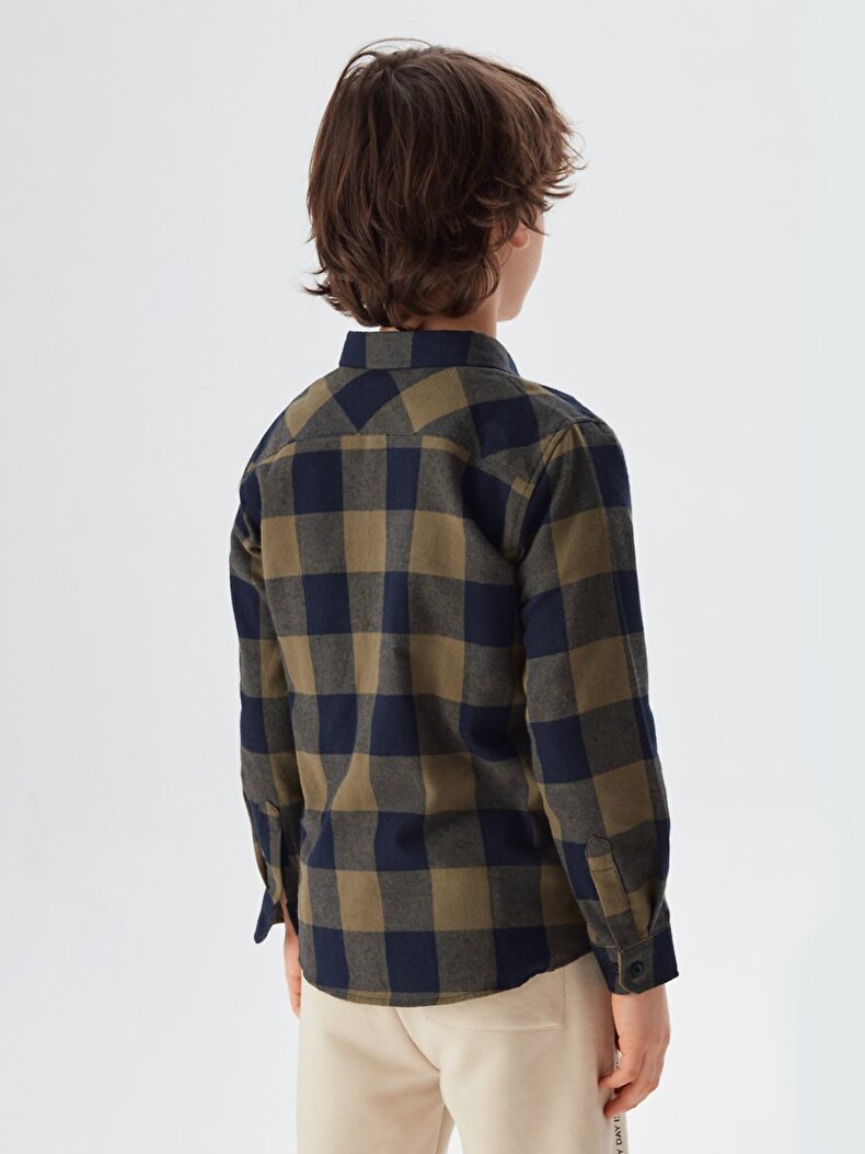 Check Long Sleeve Overhemd