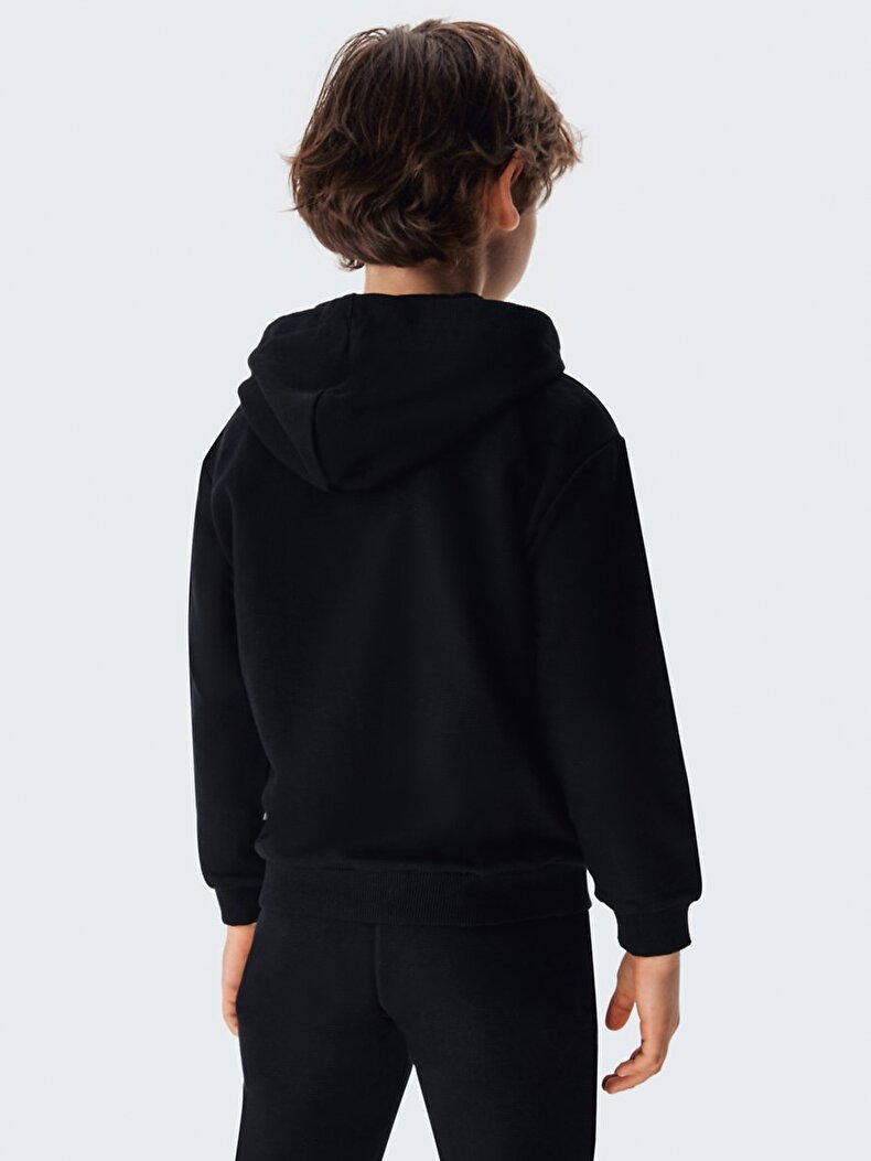 Schwarz Strickjacke