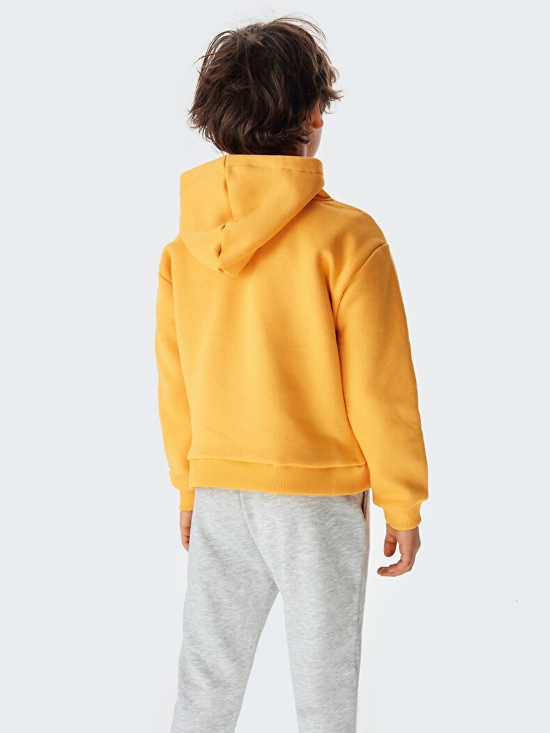 With Pockets Yellow Sweatshirt