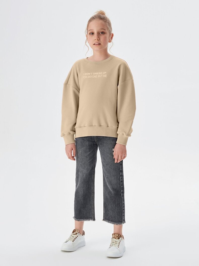 Beige Sweatshirt