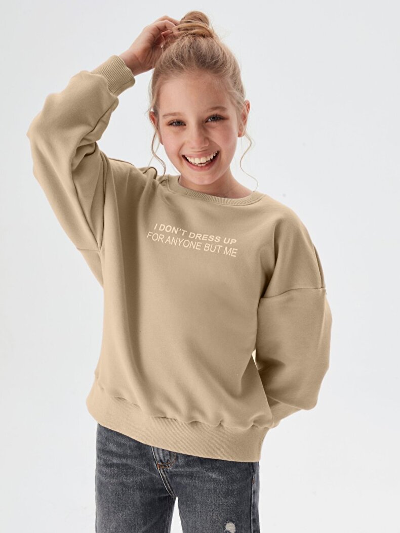 Beige Sweatshirt