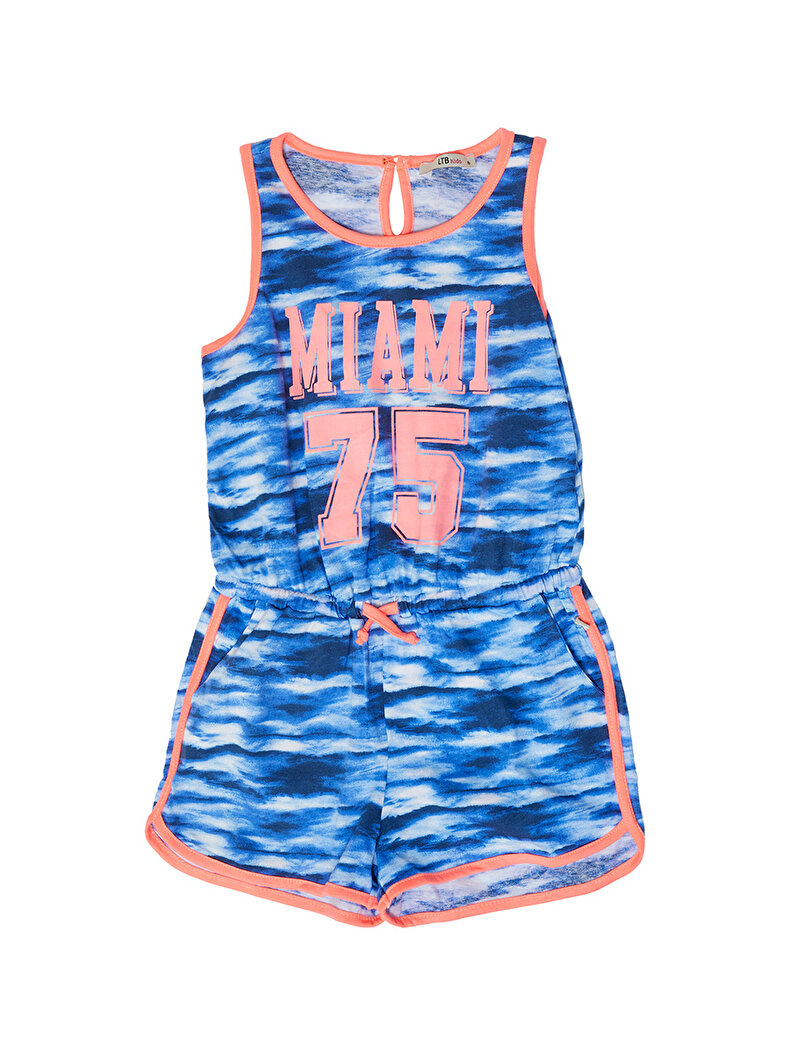 Dunkelblau Overall