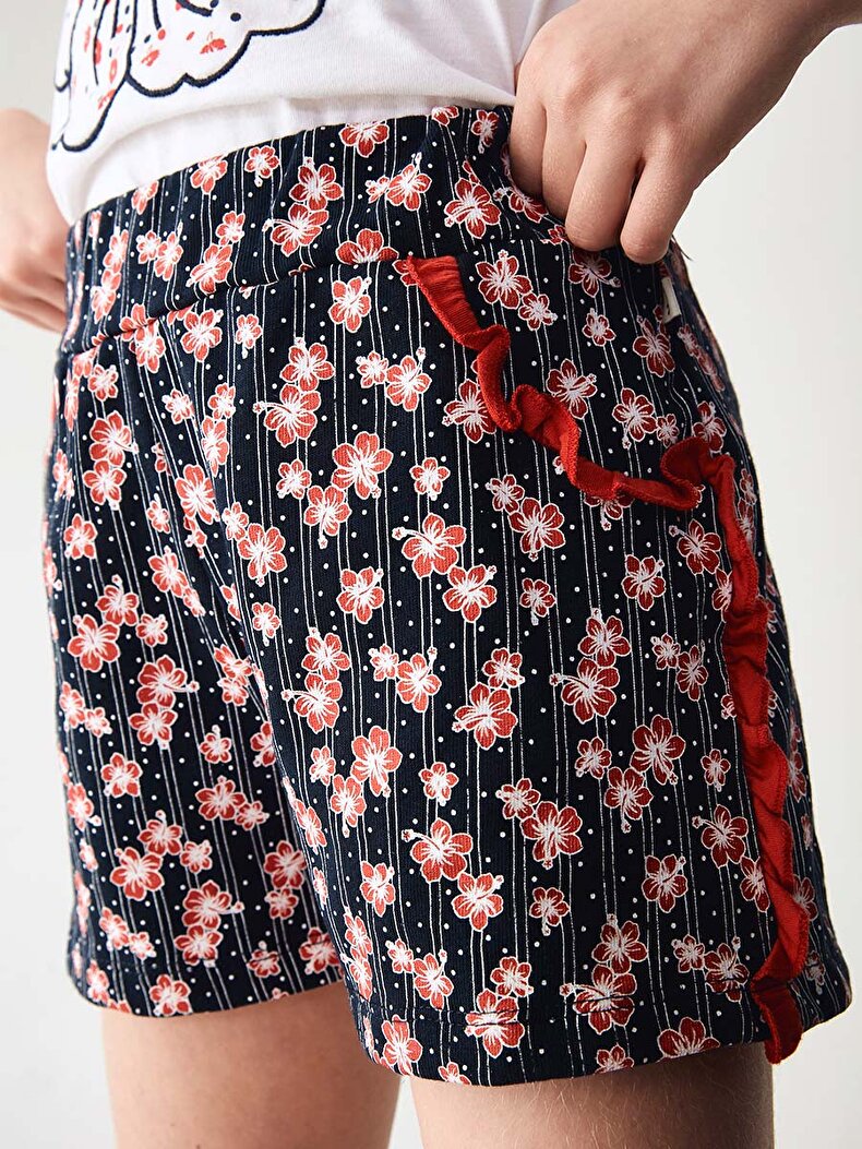 Flower Print Short