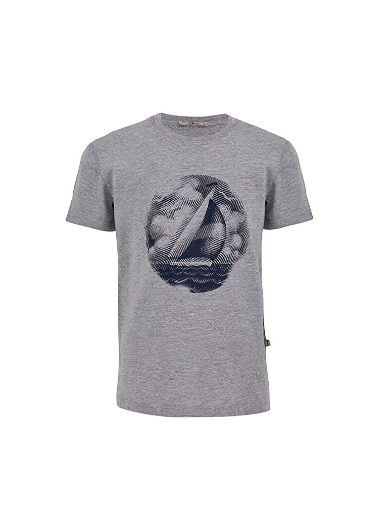 Graphic Print Short Sleeve Grau T-shirt Graphic Print Short Sleeve Grau T-shirt
