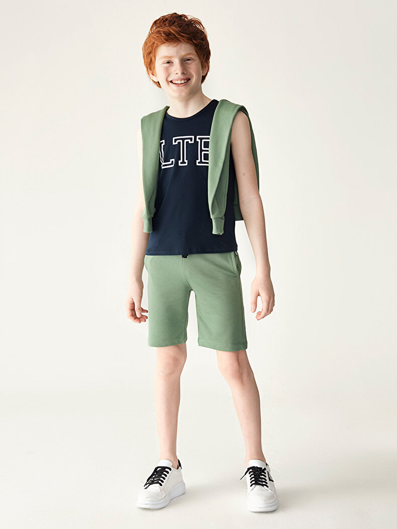 With Pockets Grün Shorts