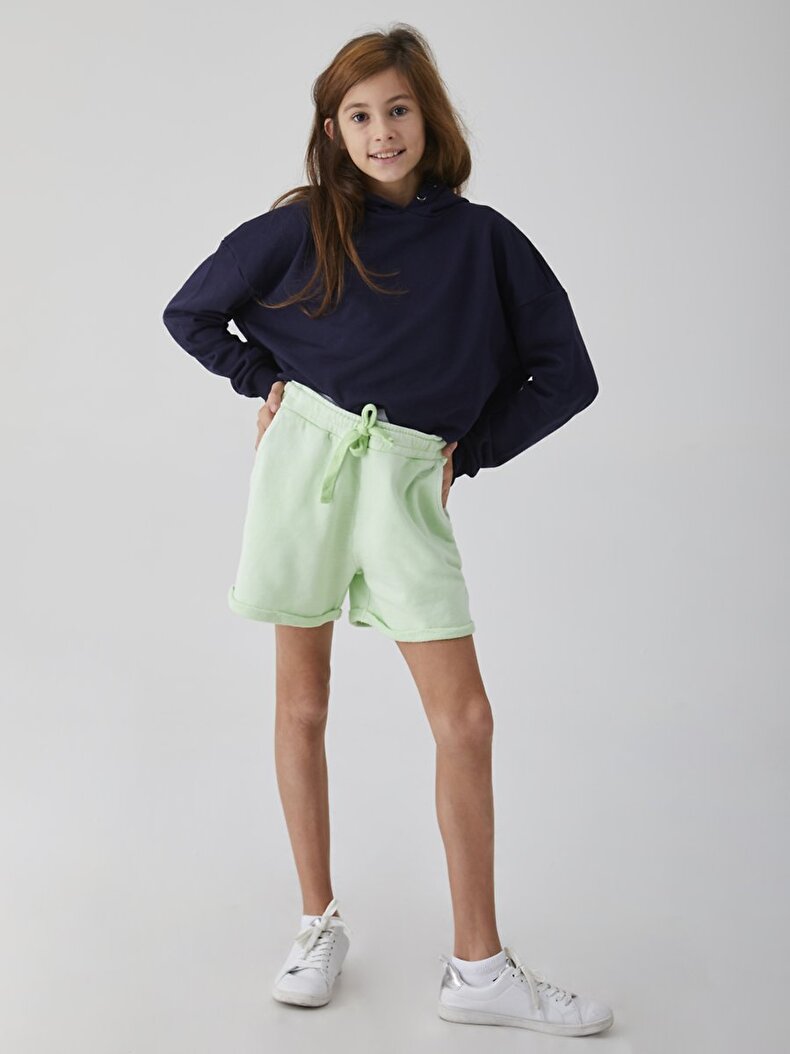 With Pockets Green Shorts