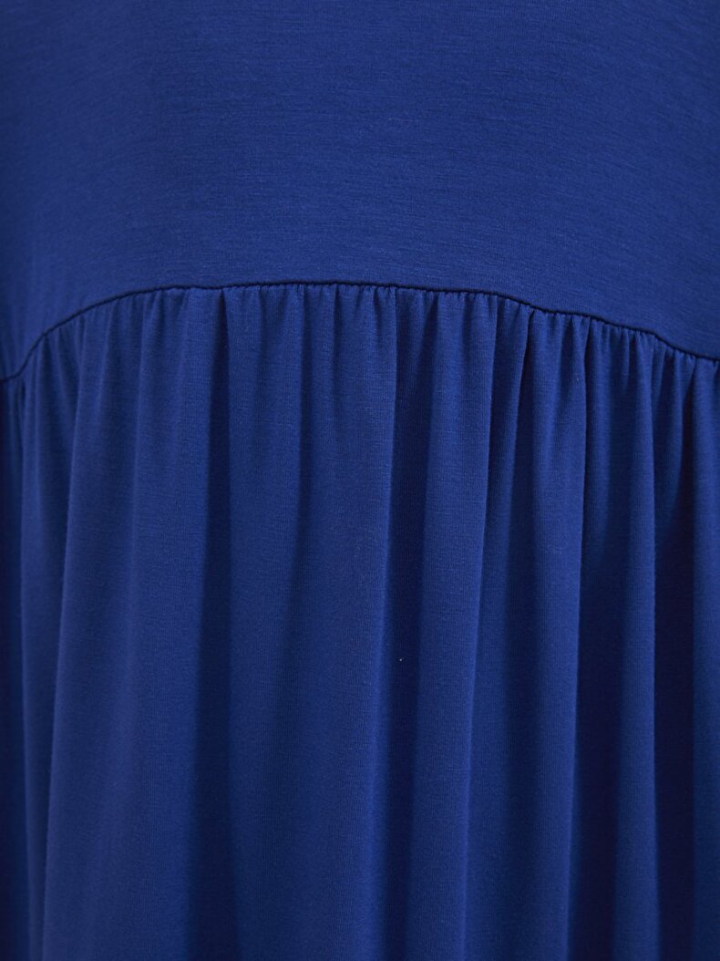 Kısa Kollu Mavi Elbise