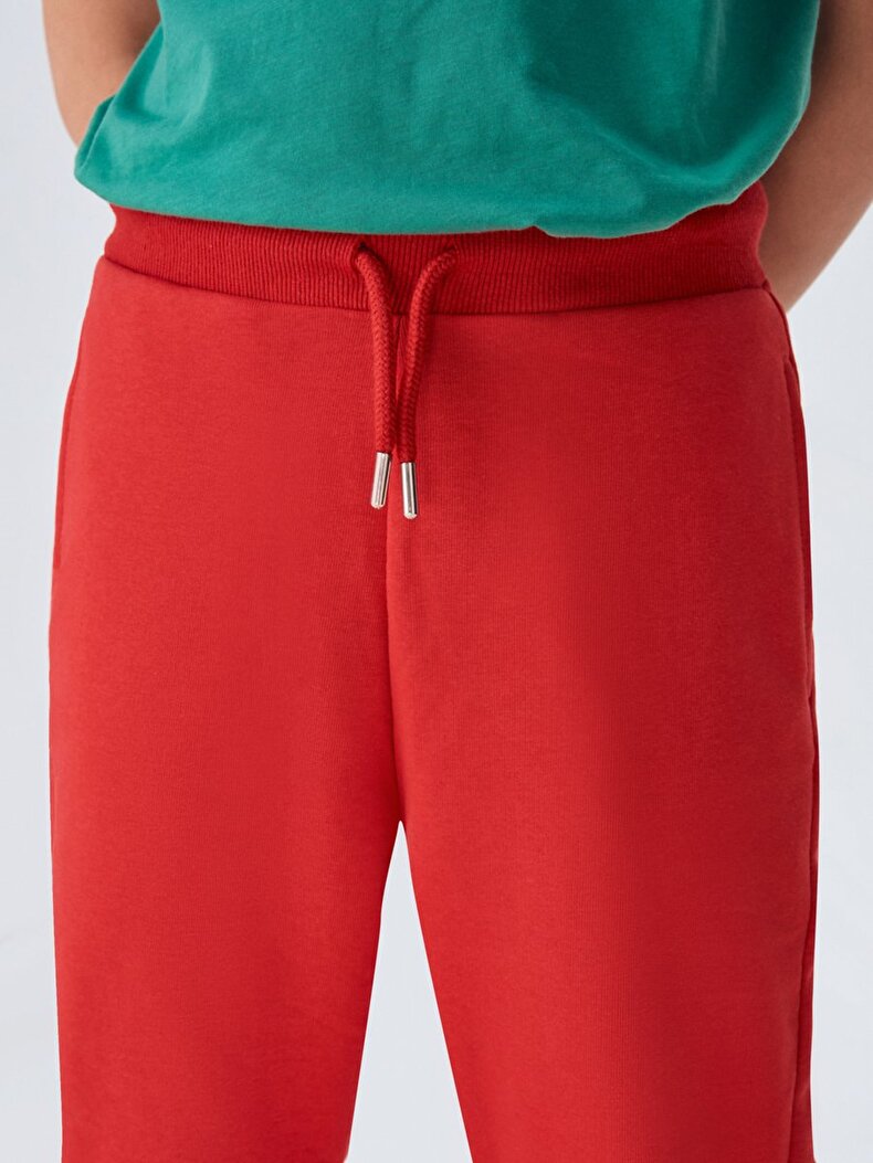 With Pockets Skinny Red Tracksuit