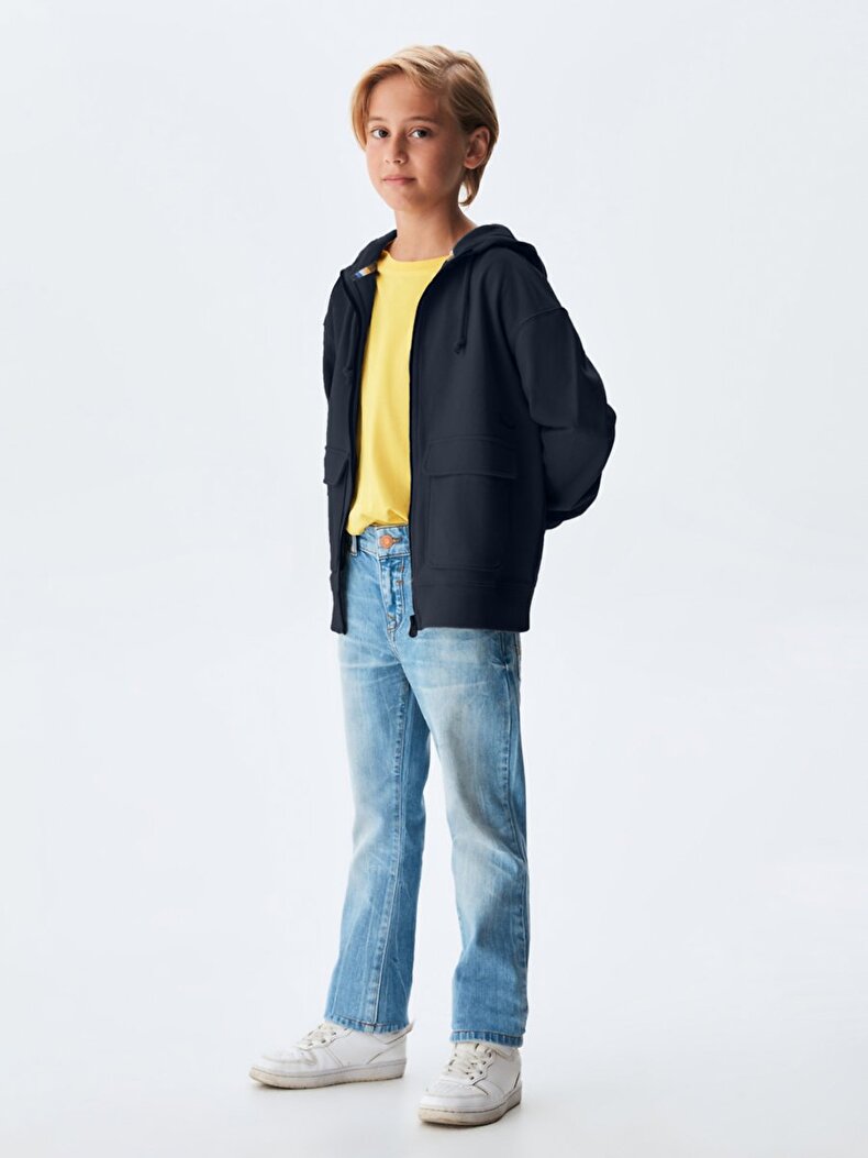 Dunkelblau Sweatshirt