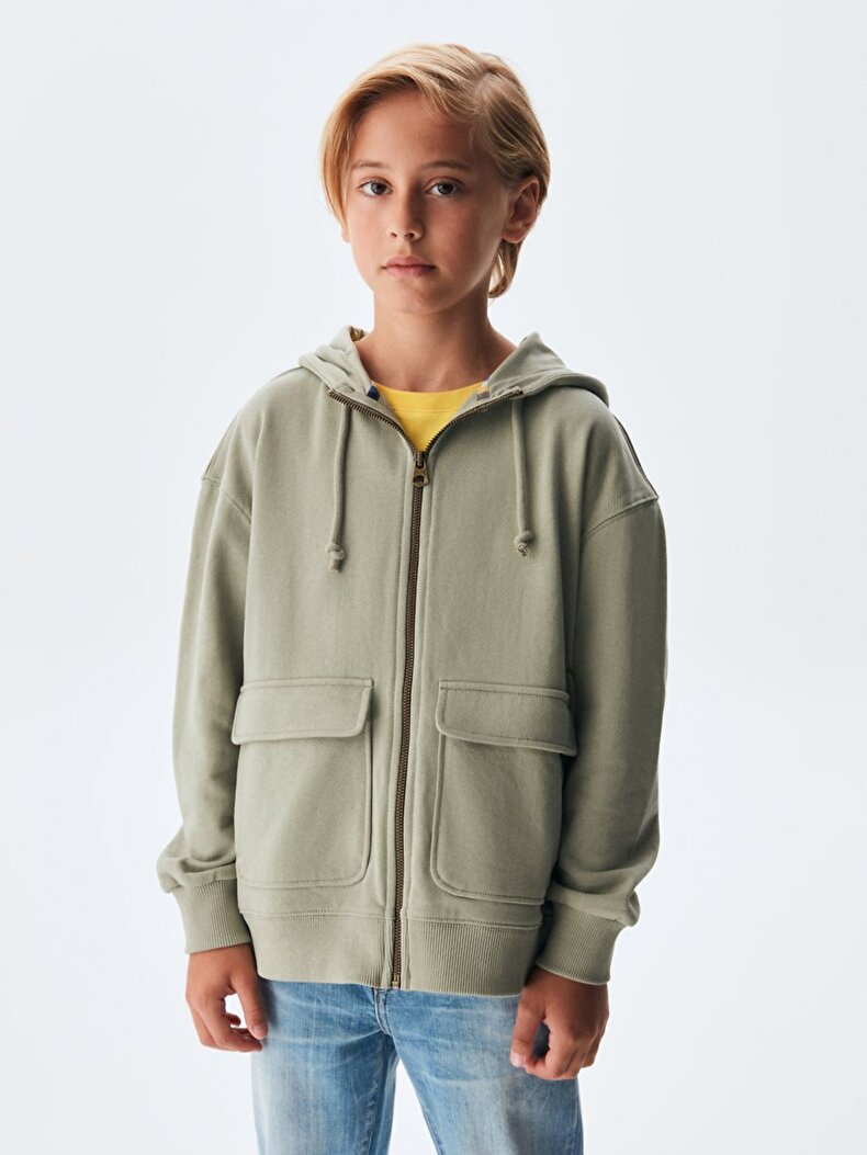Dunkelgrau Sweatshirt