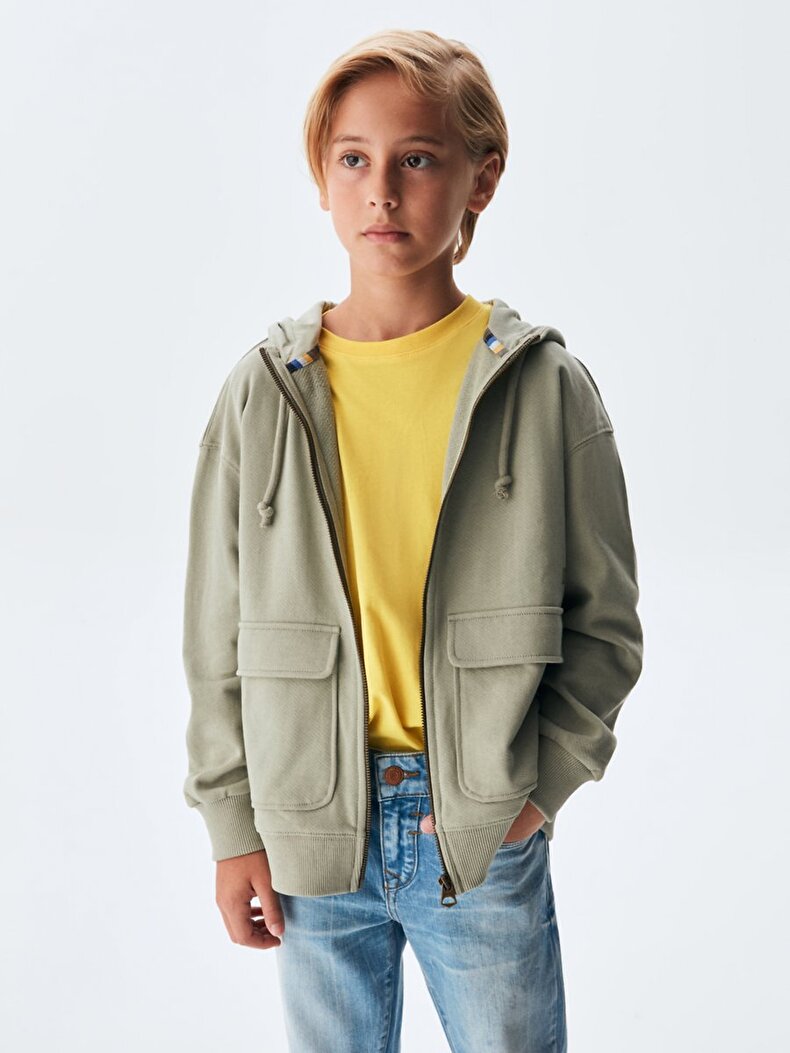 Dunkelgrau Sweatshirt